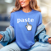 "Paste" Pixel Click Graphic Tee, a Retro Tech Pick for Innovators