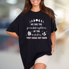 "We Are The Granddaughters" Witchy Moon Phases Graphic Tee, a Empowering Statement for Free Spirits