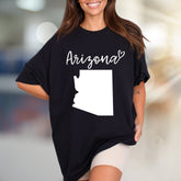 "Arizona" Outline Graphic Tee, A State Love Pick for Locals & Travelers
