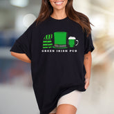 "GREEN IRISH PUB" Irish Celebration Graphic Tee, a St. Paddy's Day Pick for Enthusiasts