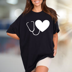 Heart Stethoscope | Medical Appreciation Graphic Tee, a Healthcare Hero Pick for Everyday Comfort
