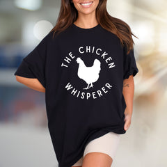 "The Chicken Whisperer" Farm Animal Graphic Tee, A Humorous Pick for Animal Lovers