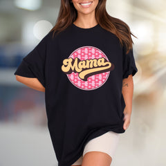 "Mama" Retro Floral Graphic Tee, a Groovy Style Pick for Everyday Moms