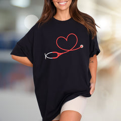 Heart Stethoscope Medical Graphic Tee, a Caring Healthcare Pick for Everyone