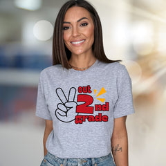 "Out 2nd Grade" School's Out Graphic Tee, a Celebration Pick for Students