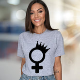 Queen Feminine Symbol | Empowerment Graphic Tee, a Statement Pick for Her