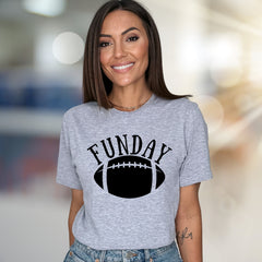"FUNDAY" Football Graphic Tee, a Game Day Pick for Sports Fans