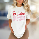 "Be Mine" Romantic Script Graphic Tee, a Love-Themed Pick for Sweethearts