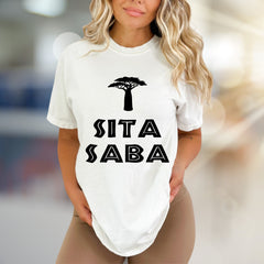 "SITA SABA" Baobab Tree Graphic Tee, a Zen Nature Pick for Global Adventurers