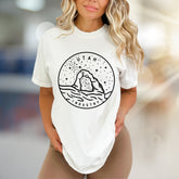 "UTAH INDUSTRY" Arches Starlight Graphic Tee, a Nature-Inspired Pick for Adventurers