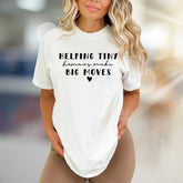 "Helping Tiny Humans Make Big Moves" Educator Graphic Tee, A Heartfelt Pick for Teachers & Mentors