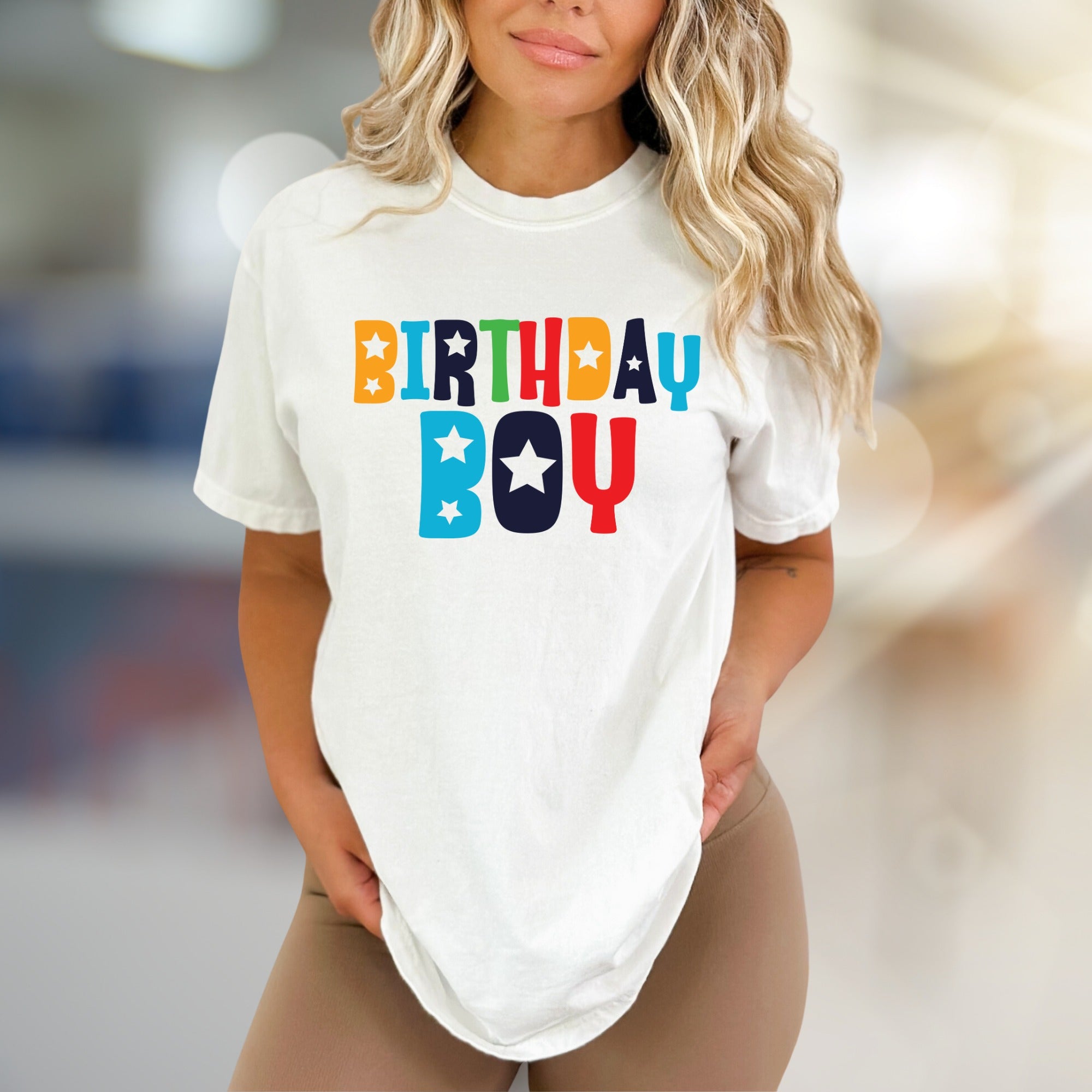 "BIRTHDAY BOY" Celebration Graphic Tee, a Fun Niche Pick for Party-Goers