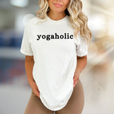 "Yogaholic" Wellness Graphic Tee, a Zen Lifestyle Pick for Enthusiasts