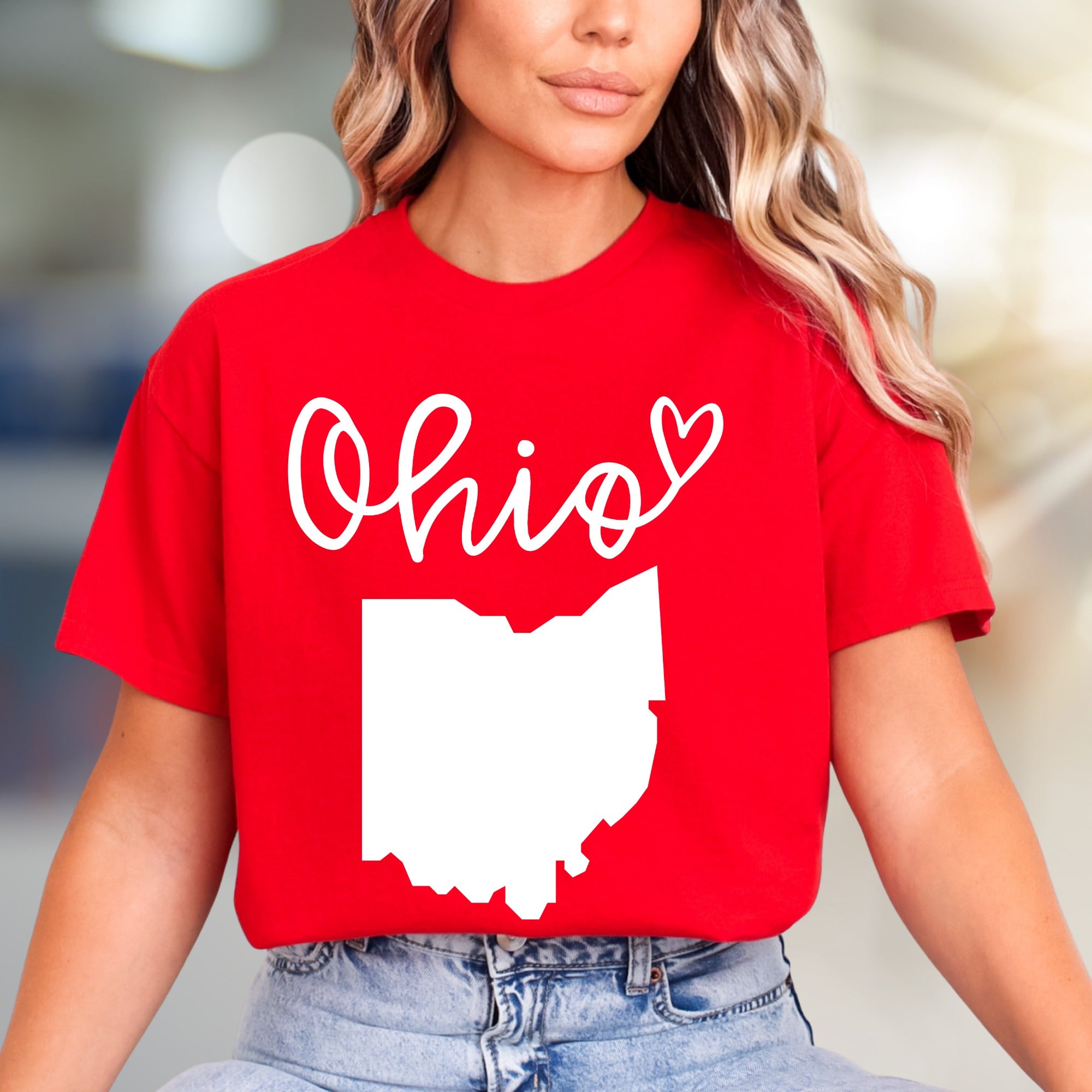 "Ohio" State Map Graphic Tee, a Hometown Love Pick for Residents & Fans