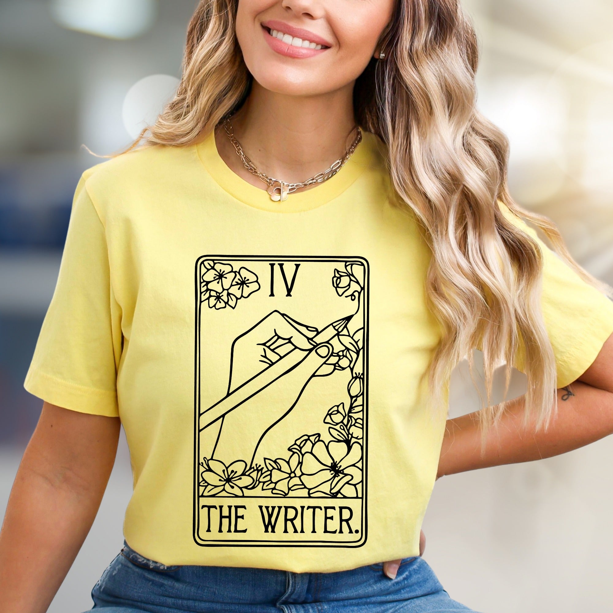 "THE WRITER." Tarot Card Graphic Tee, A Creative Soul's Statement Piece