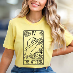 "THE WRITER." Tarot Card Graphic Tee, A Creative Soul's Statement Piece