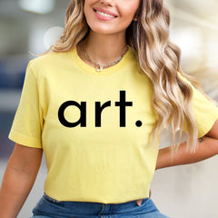"art." Minimalist Graphic Tee, a Creative Pick for Art Lovers