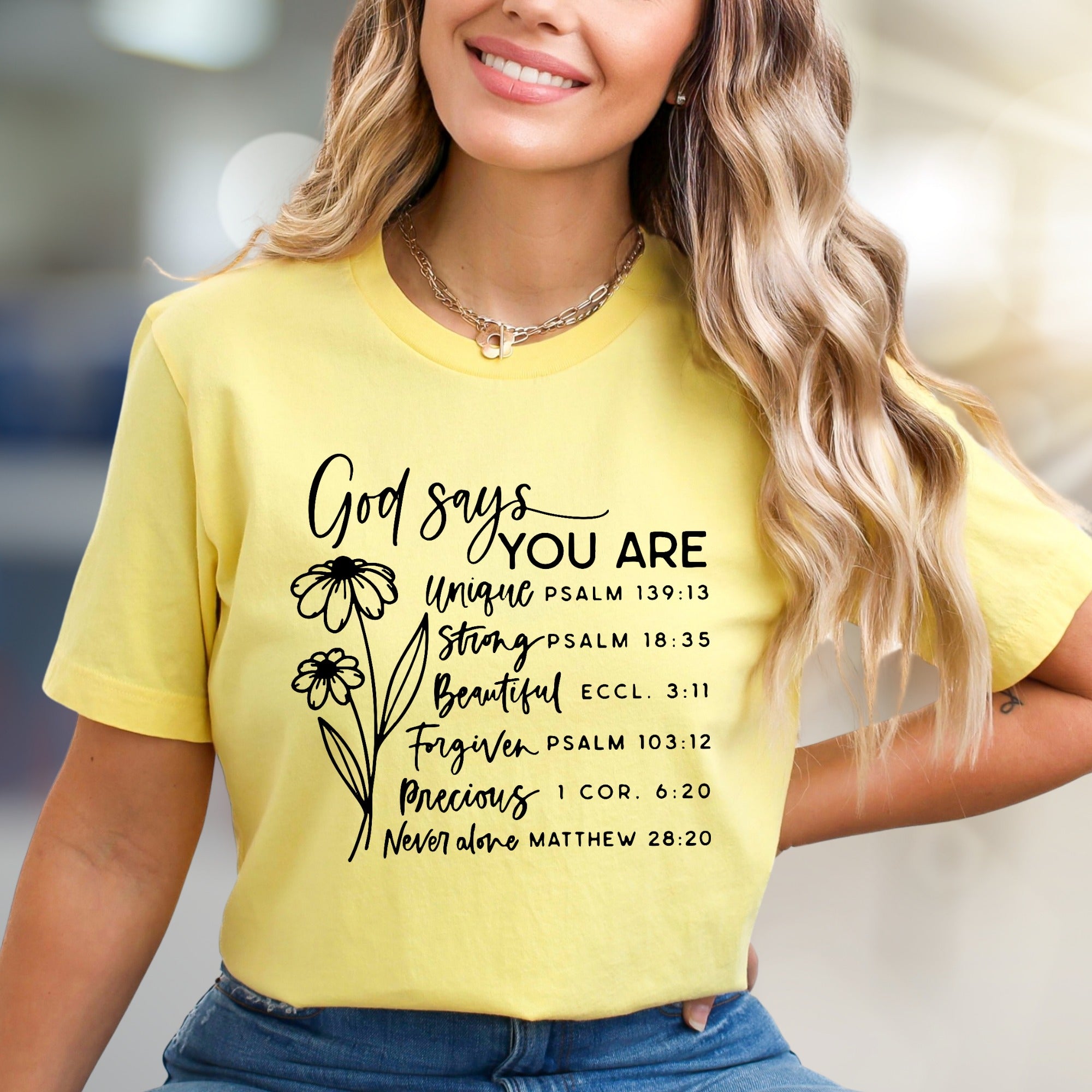 "God Says You Are" Affirmation Graphic Tee, an Uplifting Pick for Believers