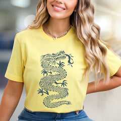 Ornate Dragon Chinese Symbol Graphic Tee, an Asian Cultural Graphic for Everyone