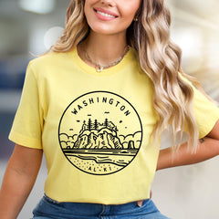 Washington Alki Beach Graphic Tee, a PNW Coastal Vibe for Explorers