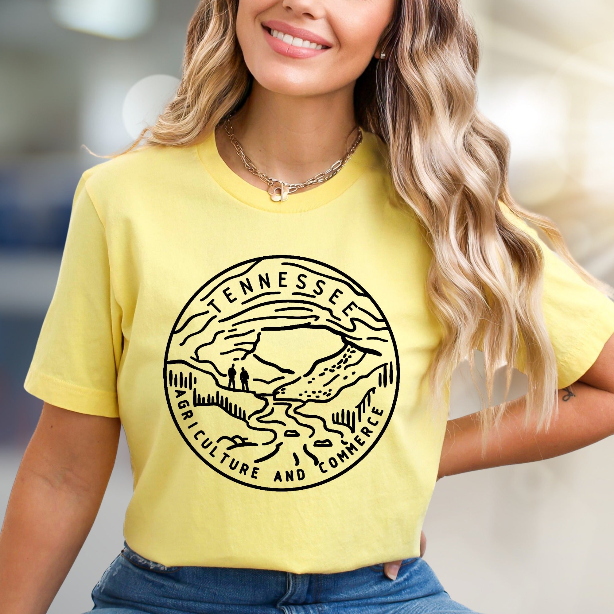 "Tennessee Agriculture and Commerce" State Seal Graphic Tee, a Heritage Pick for Enthusiasts