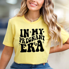"IN MY PREGNANT ERA" Groovy Graphic Tee, a Mamma-to-Be Pick for Expecting Moms