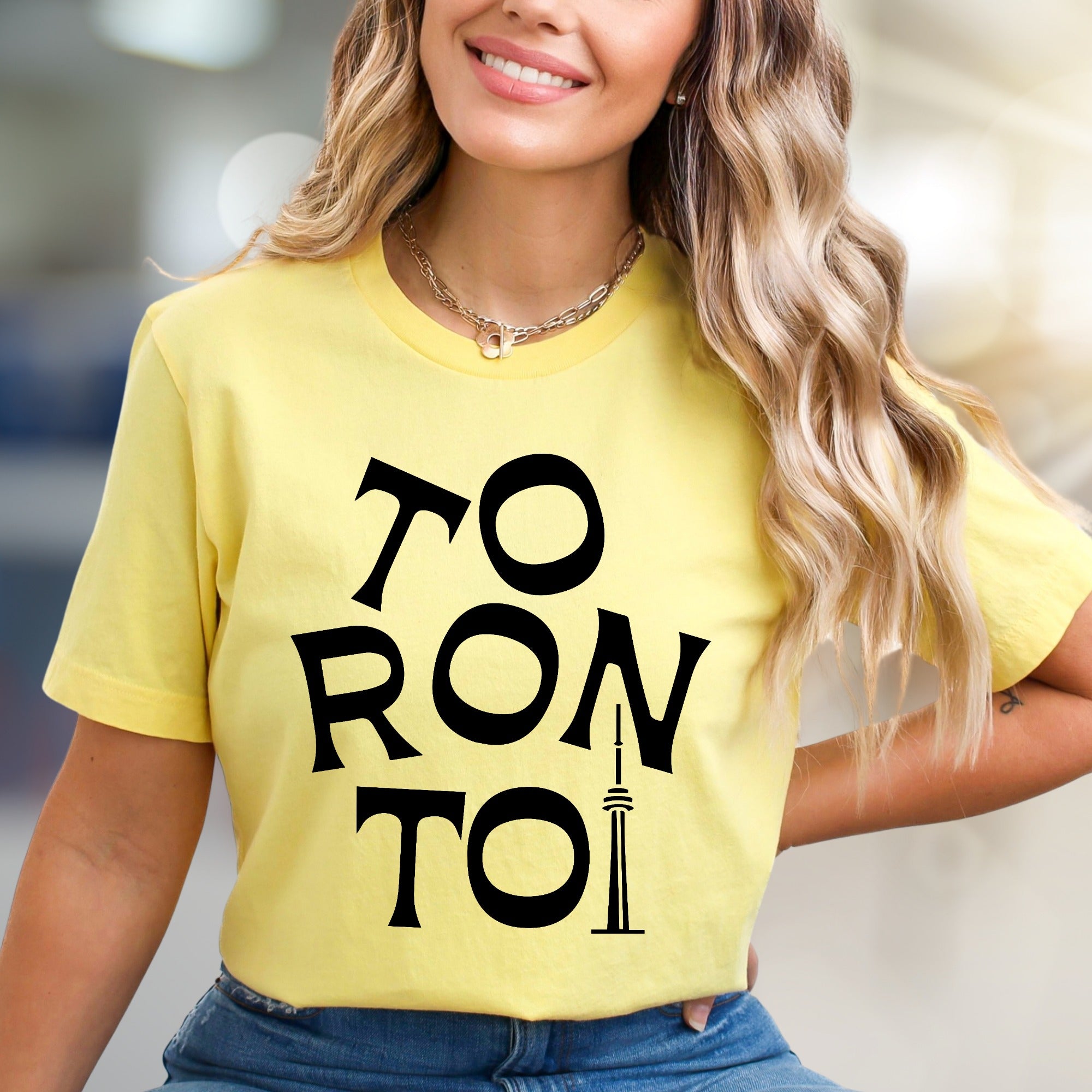 “Toronto” Cityscape Graphic Tee, a Travel Souvenir Pick for Urban Explorers