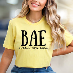 BAE Best Auntie Ever Definition Slogan Tee For A Favorite Aunt
