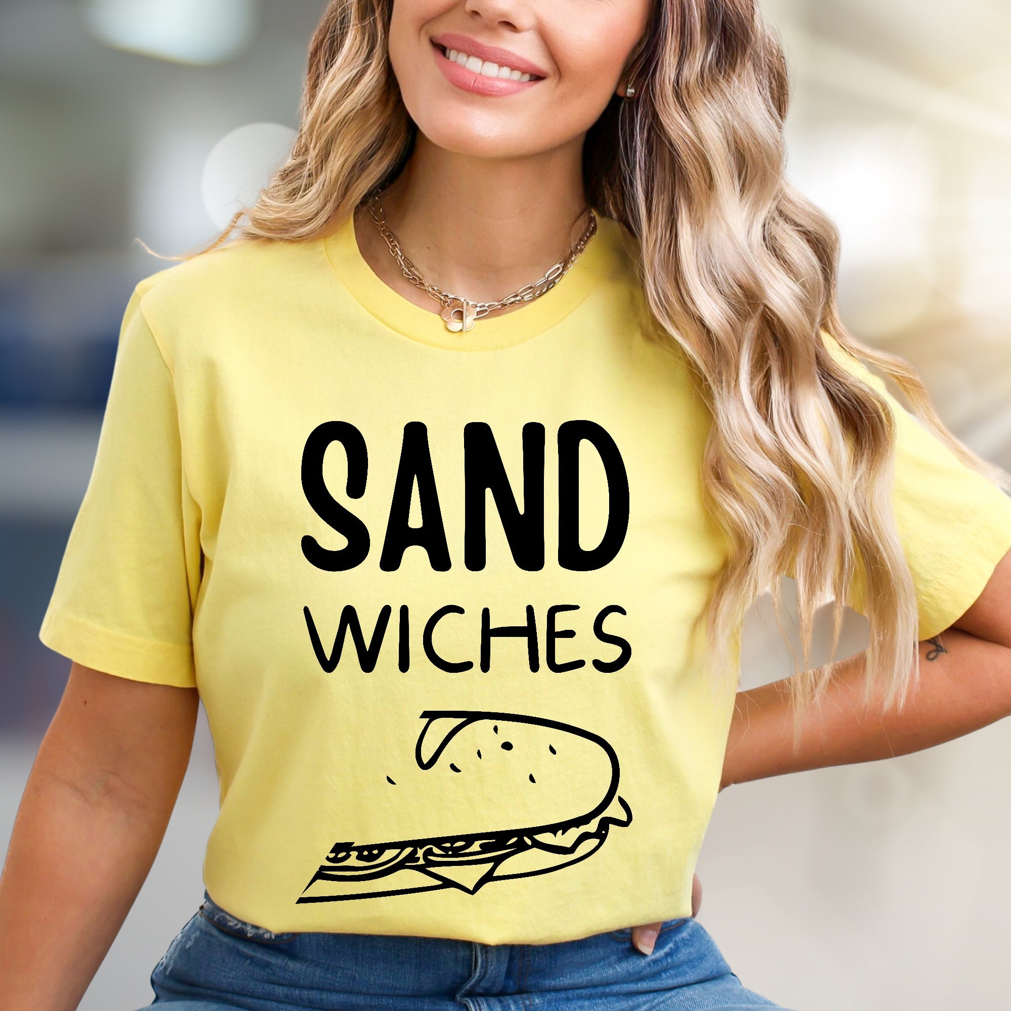 "SAND WICHES" Lunch Break Graphic Tee, a Foodie Pick for Casual Days