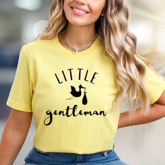 Little Gentleman Stork Graphic Tee, a Pregnancy Annoucement Pick for Expecting Parents