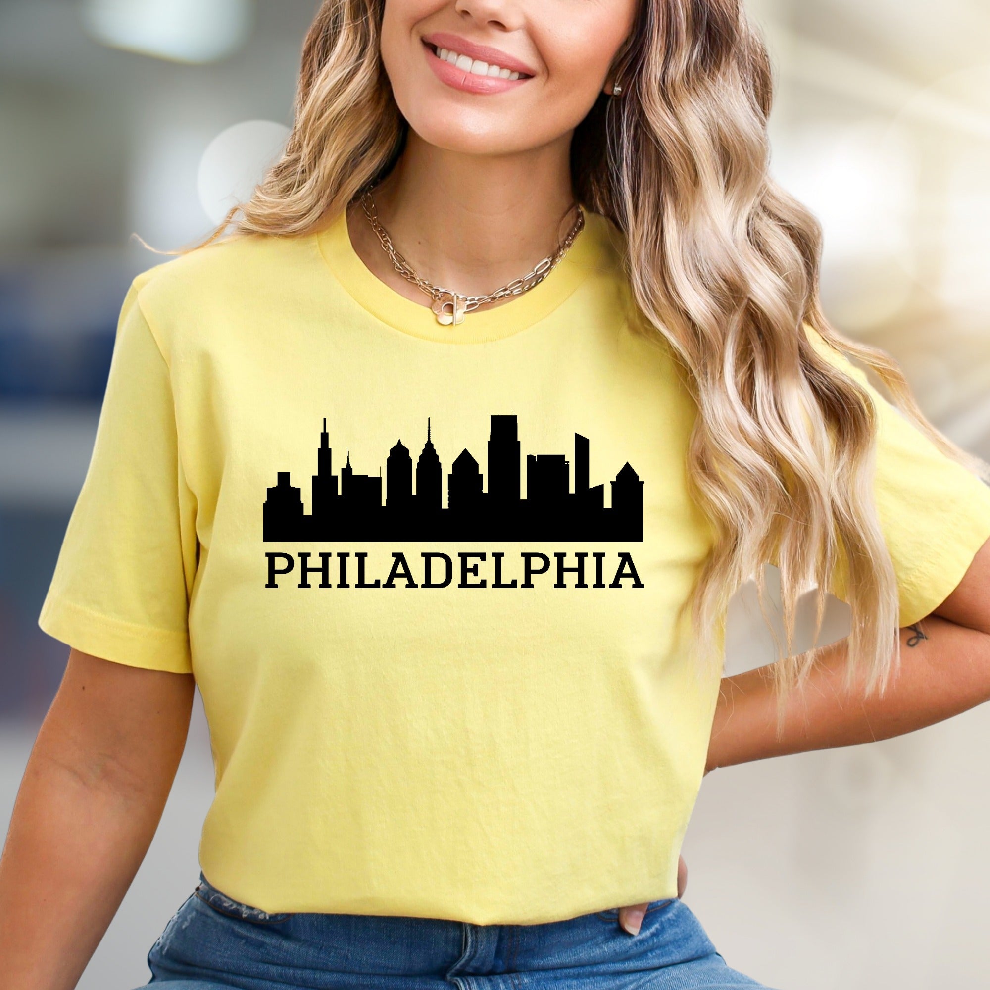 Philadelphia Skyline Cityscape Graphic Tee, a Urban Style Pick for Travelers