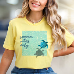 “Summer Vibes Only” Ocean Graphic Tee, a Coastal Pick for Beach Lovers
