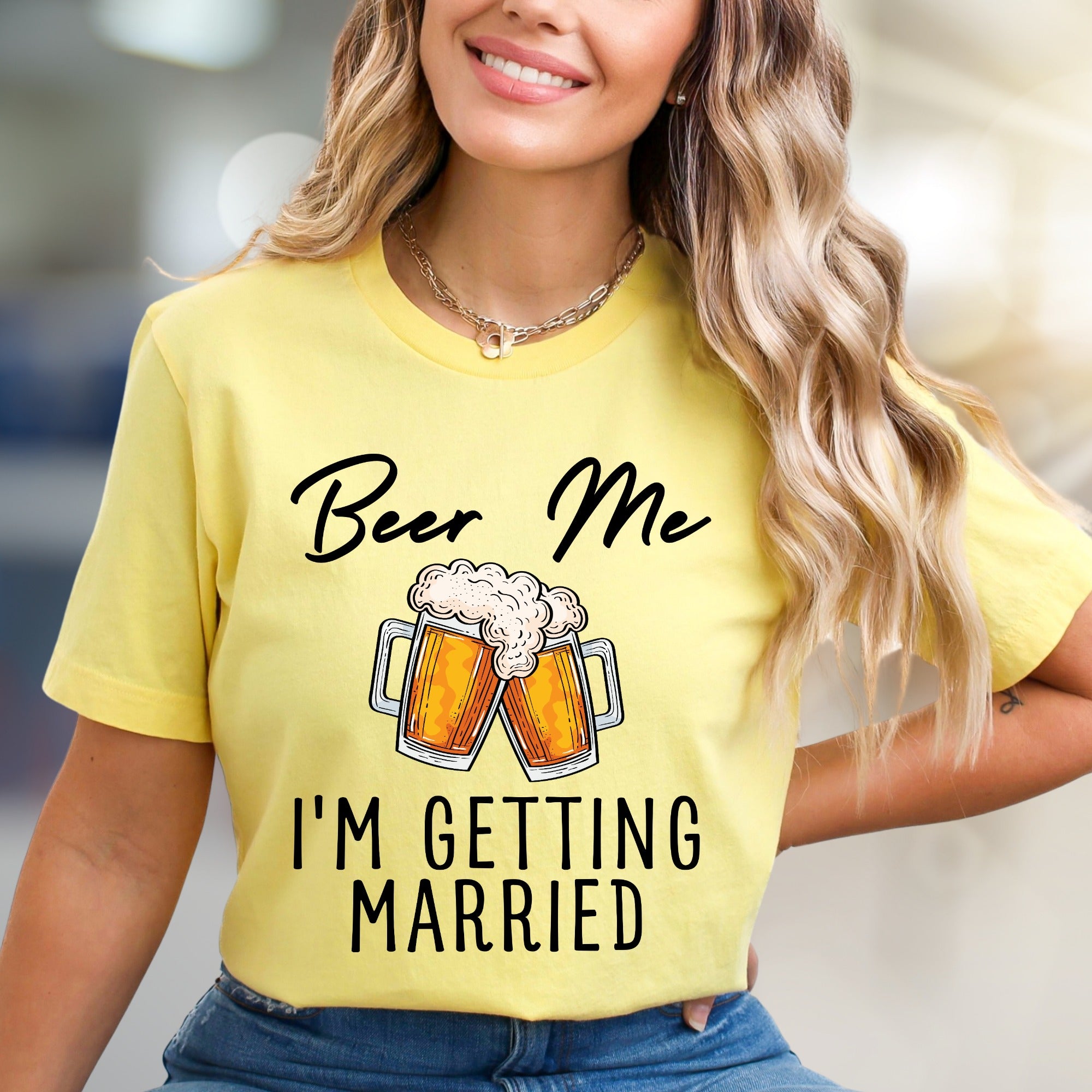 "Beer Me I'm Getting Married" Cheers Graphic Tee, a Bachelorette Party Pick for the Future Spouse