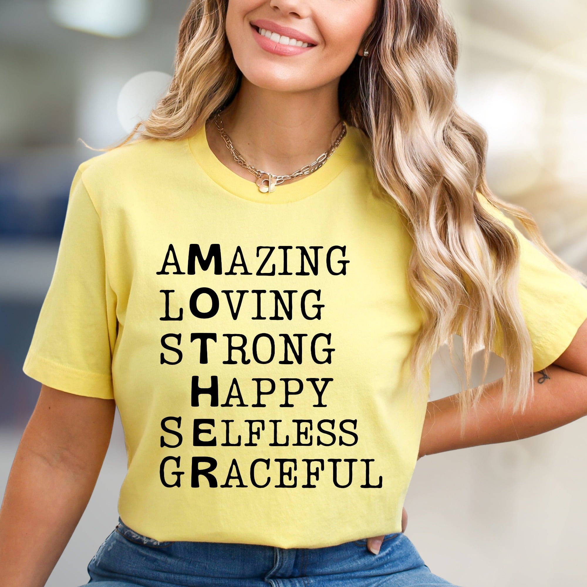 "MOTHER" Acronym Graphic Tee, a Heartfelt Pick for Everyday Wear