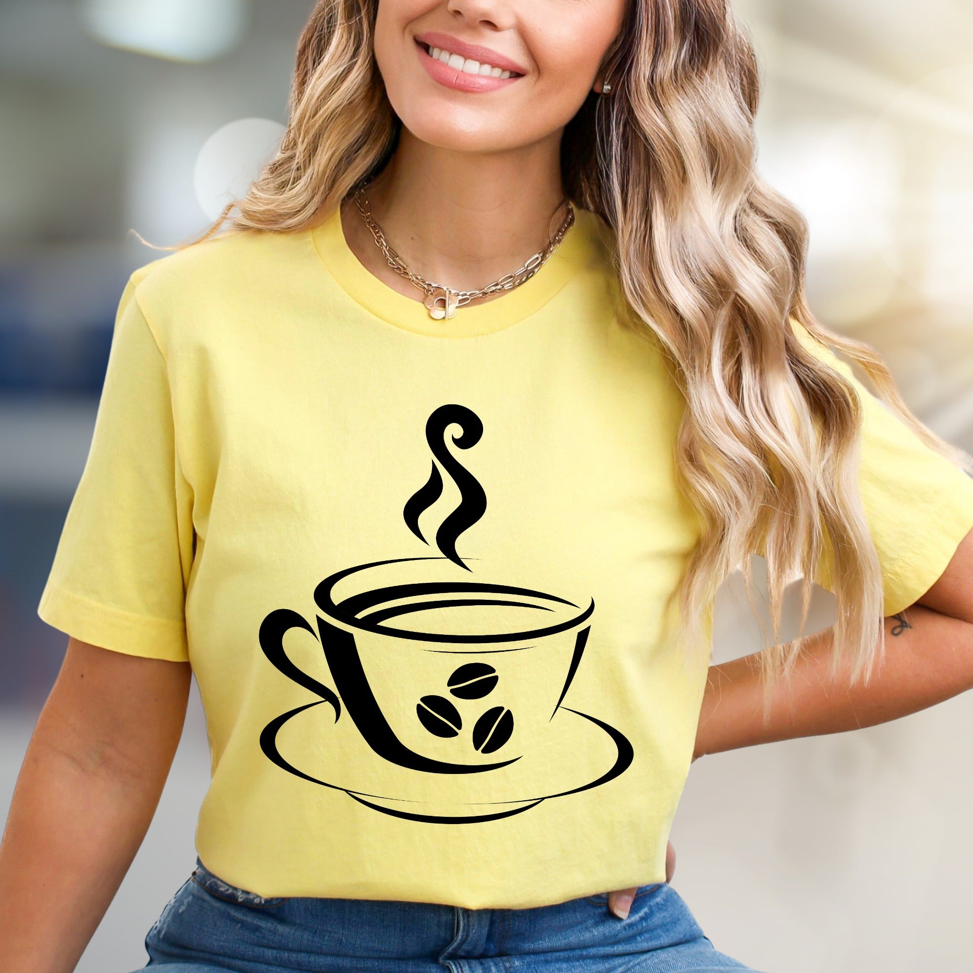 Steaming Coffee Cup Graphic Tee, a Barista Core Pick for Coffee Lovers