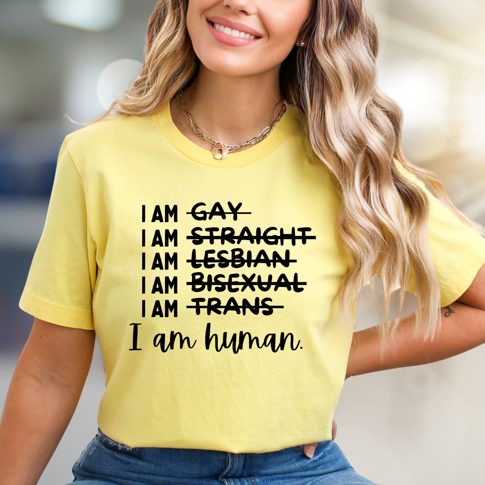 "I am human" Equality T-Shirt, A Statement Apparel for Advocates