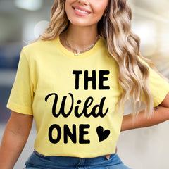 "THE Wild ONE" Bold Statement Graphic Tee, a Playful Pick for Free Spirits