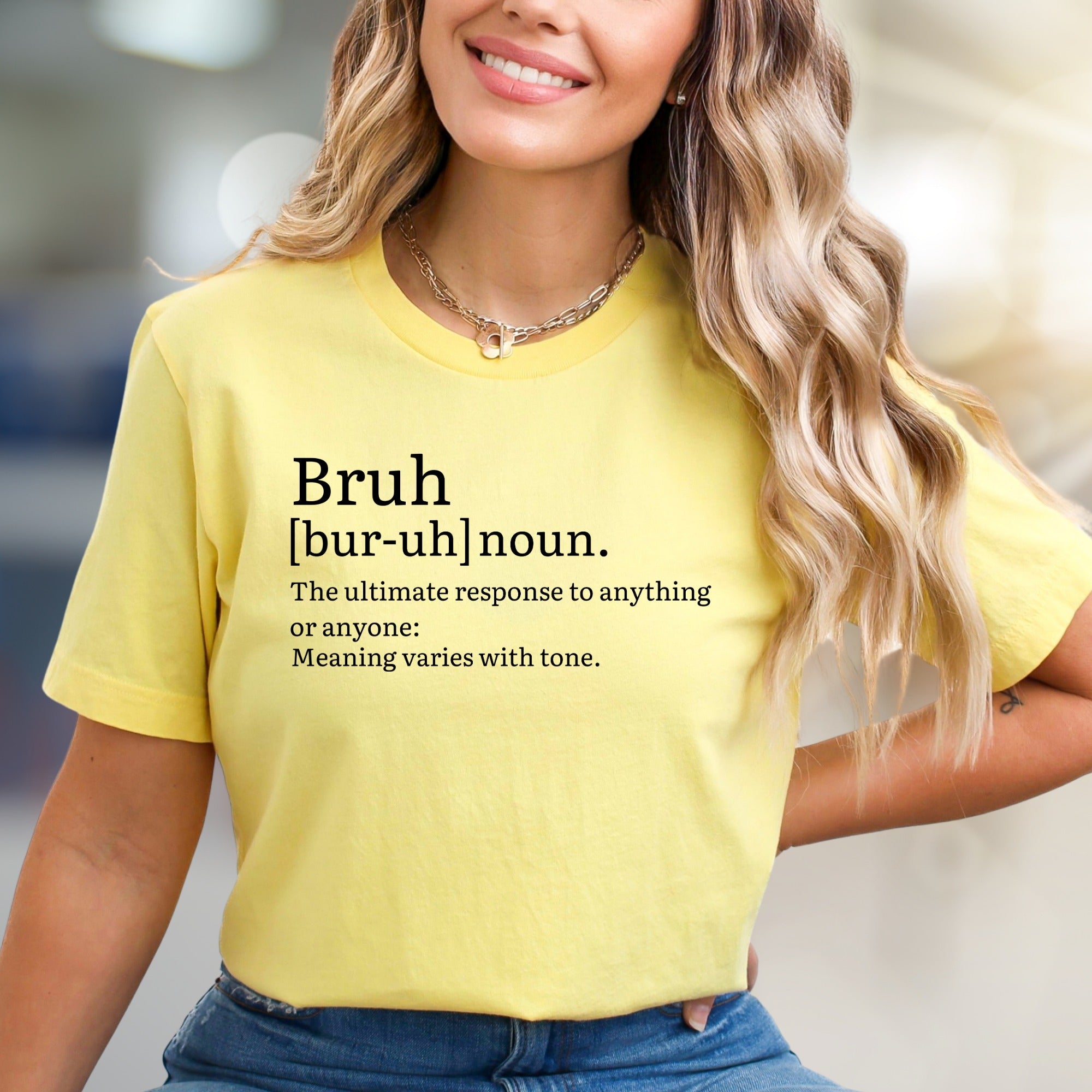 "Bruh" Definition Dictionary Graphic Tee, a Witty Statement Piece for Trendsetters