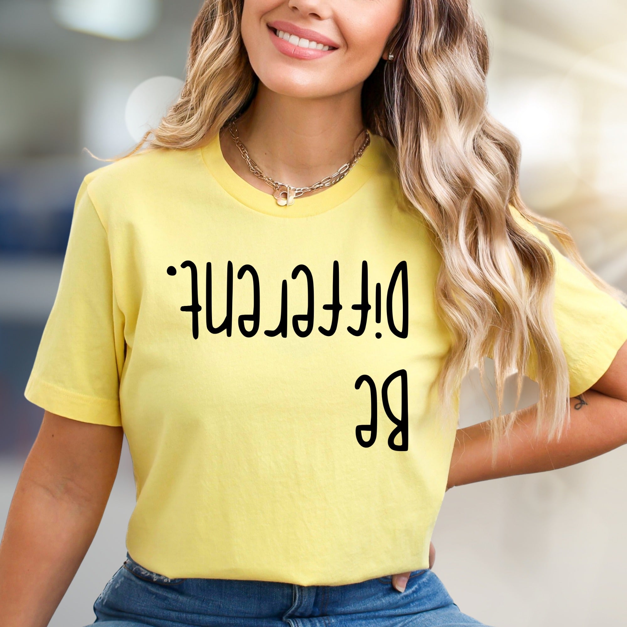 "Be Different." Unique Wordplay Graphic Tee, a Bold Statement Pick for Individuals