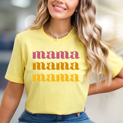 "Mama Mama Mama" Retro Graphic Tee, a Heartfelt Pick for Moms