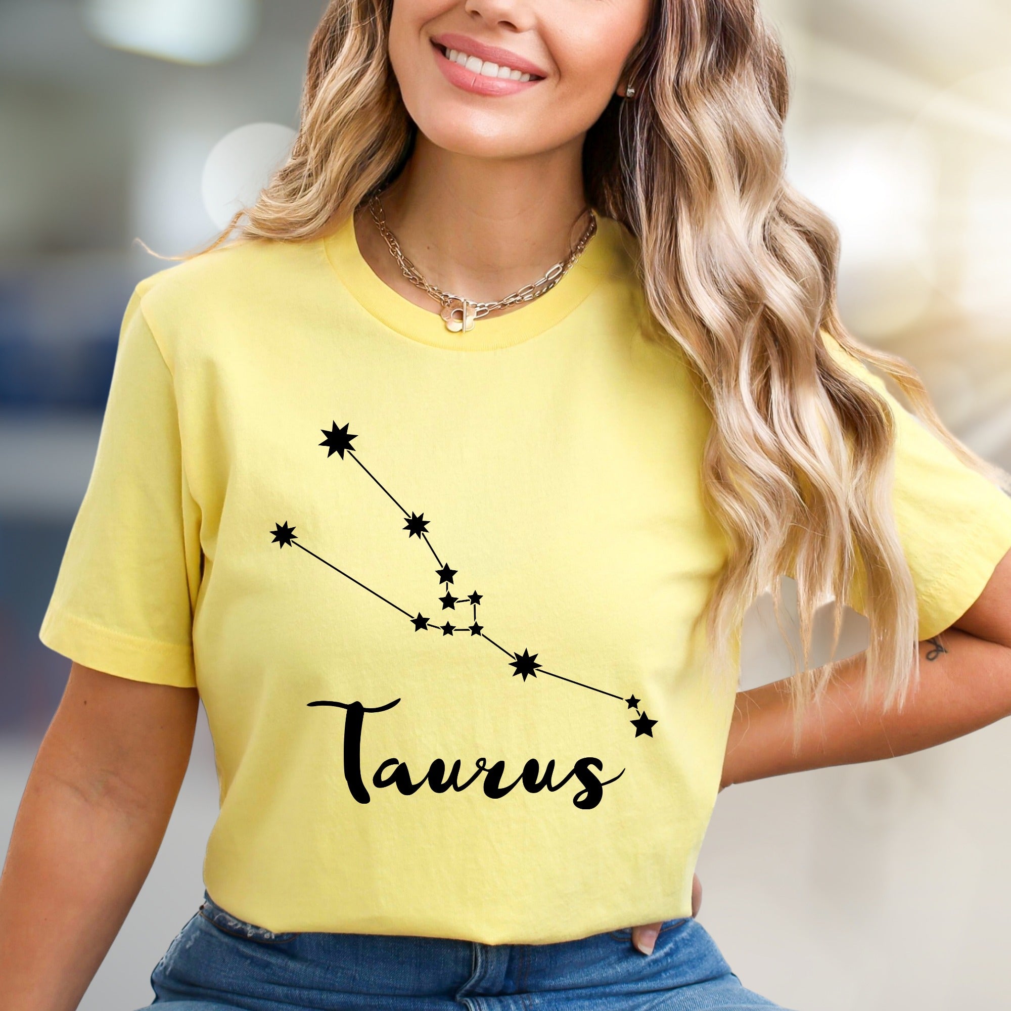 Taurus Zodiac Constellation Graphic Tee, a Celestial Pick for Astrology Lovers