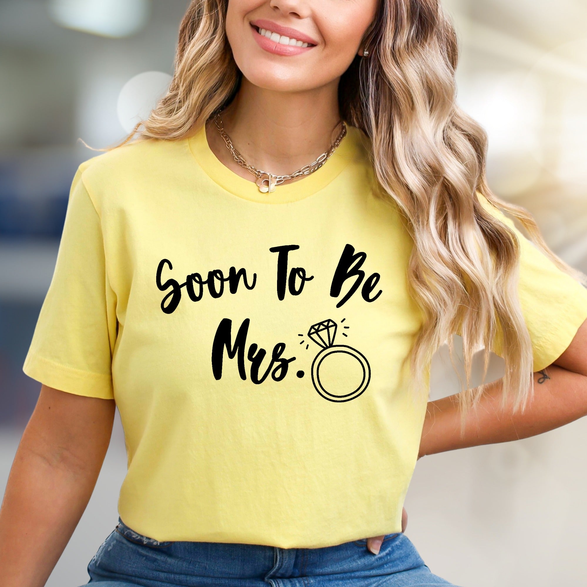 "Soon To Be Mrs." Sparkle Ring Graphic Tee, a Bridal Party Pick for Future Wives