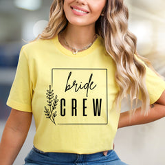 "Bride CREW" Bridal Party Graphic Tee, a Celebration Pick for Your Squad