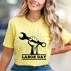 "Labor Day" Empowering Graphic Tee, a Celebration Pick for Hard Workers