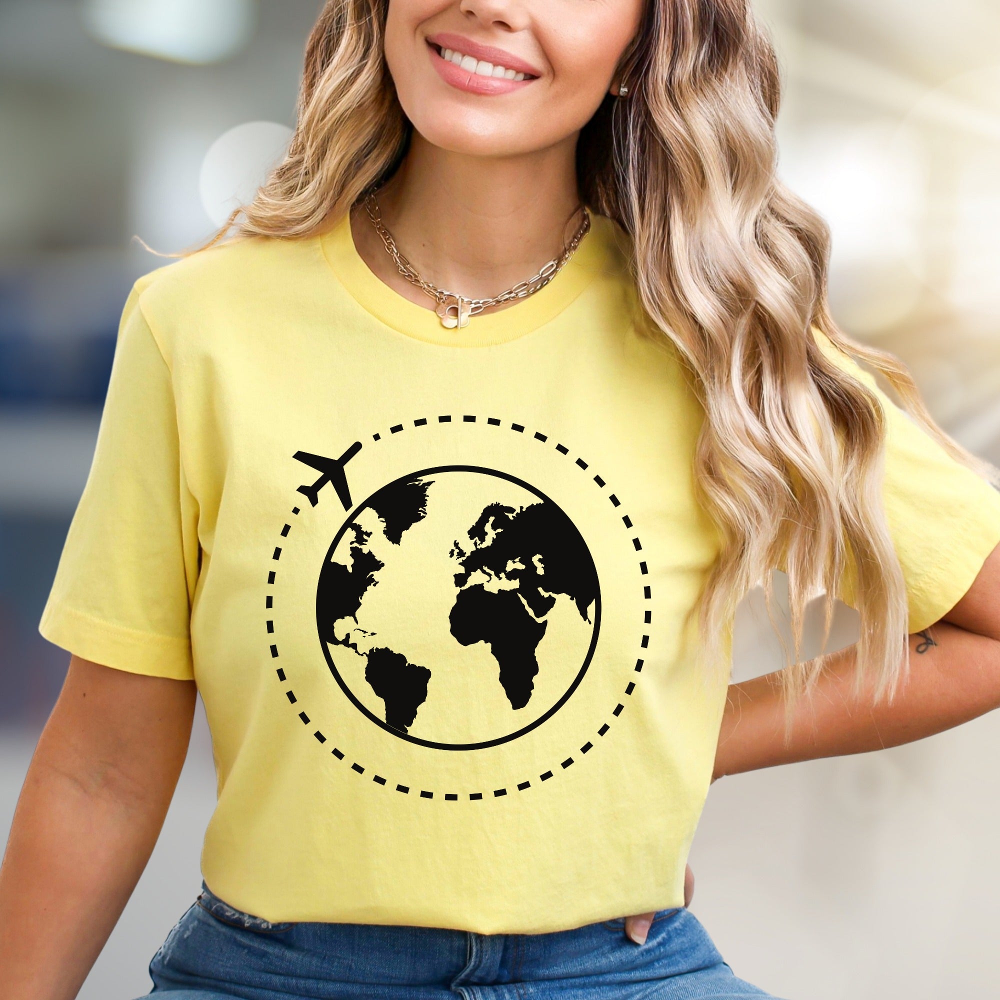 Around the World Travel Graphic Tee, a Wanderlust Pick for Adventurers