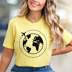 Around the World Travel Graphic Tee, a Wanderlust Pick for Adventurers