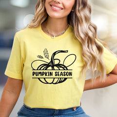 "Pumpkin Season" Autumn Graphic Tee, a Cozy Fall Pick for Everyone