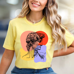 David Bust Abstract Graphic Tee, An Artful Statement for Creatives