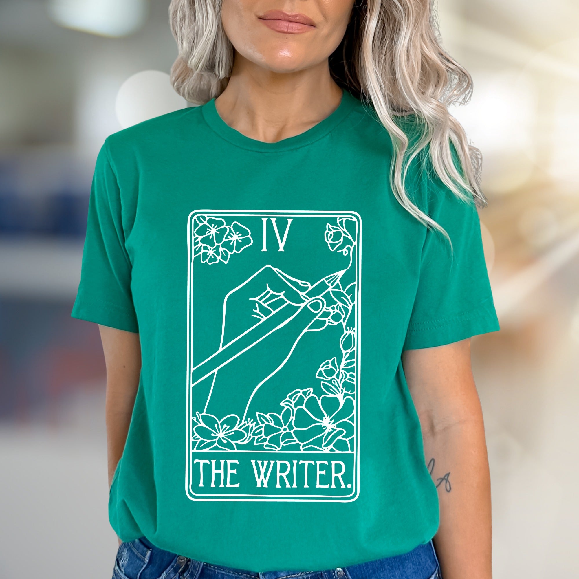 "THE WRITER." Tarot Card Graphic Tee, A Creative Soul's Statement Piece