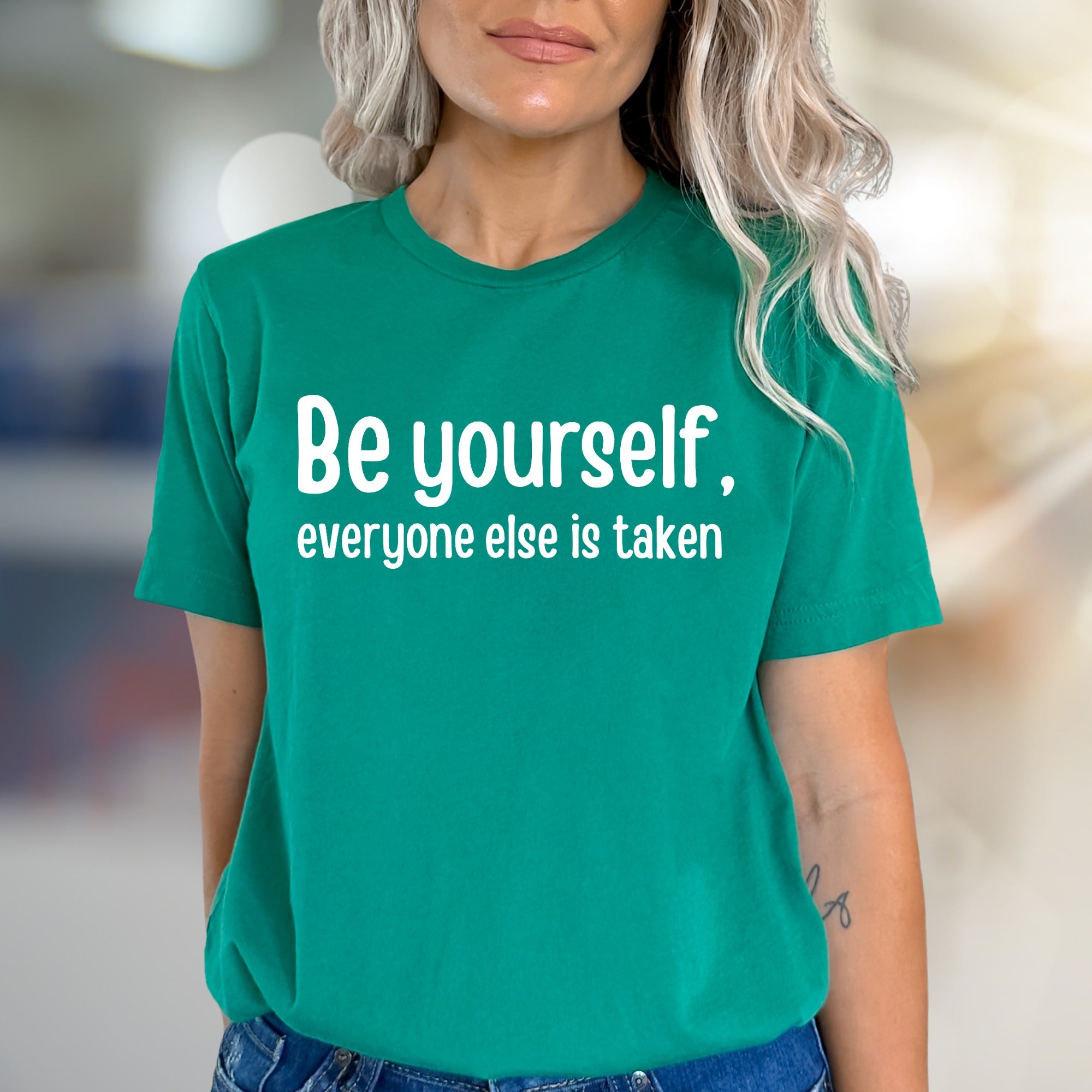 "Be Yourself" Empowering Graphic Tee, an Inspirational Pick for All